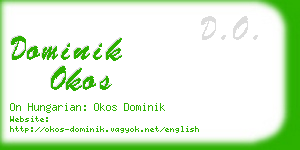 dominik okos business card